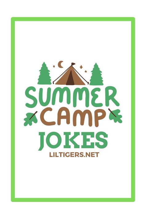 45 Summer Camp Jokes for Kids Summer Camp Mail Ideas, Camp Notes From Parents, Camp Jokes For Kids, Summer Jokes For Kids, Camping Puns, Campfire Quotes, Encouraging Quotes For Kids, Summer Camp Quotes, Camp Letters