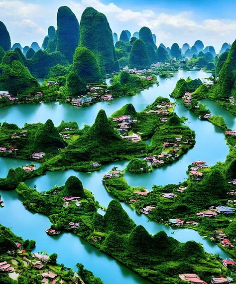 Xi's Moments - #MayDayHoliday destinations Guilin, Guangxi... | Facebook Guilin China, Guilin, Chinese Landscape, Exotic Places, Fantasy Art Landscapes, Beautiful Places Nature, China Travel, Natural Scenery, Natural Phenomena