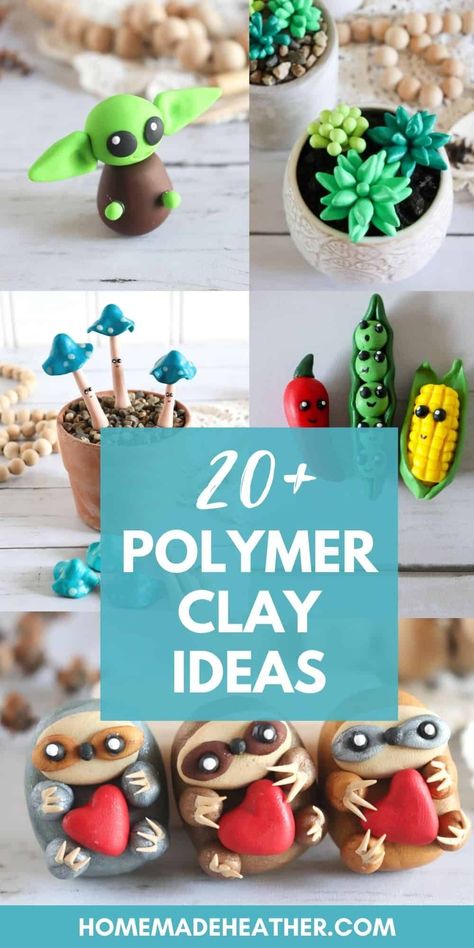 Polymer Clay Slices Diy, Polymer Clay How To Make Tutorials, Modeling Clay Jewelry Diy, Model Magic Ideas For Adults, Polymer Clay Crafts For Beginners How To Make, Easy Polymer Clay Animals, Easy Air Dry Clay Projects Animals, How To Use Modeling Clay, Easy Air Clay Projects