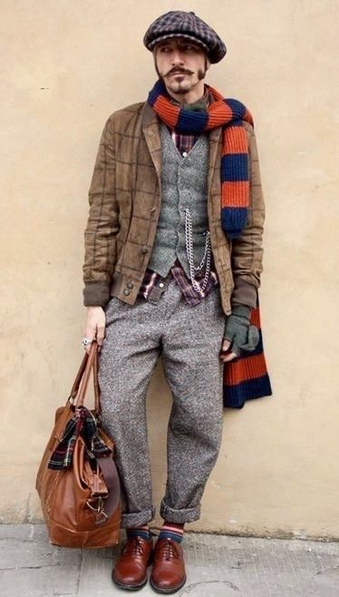 Devil's in the Details Eccentric Outfits Men, Old Man Fashion, Rugged Style, Sharp Dressed Man, Black Men Fashion, Mens Winter Fashion, Well Dressed Men, Look Vintage, Well Dressed