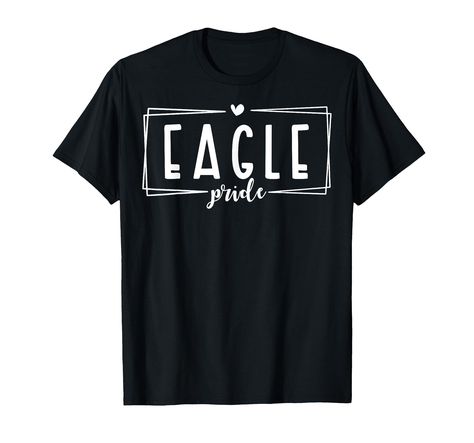 PRICES MAY VARY. Support your sports team with this vintage-inspired Eagles mascot t-shirt. Great shirt for all sports teams, Football, Baseball, Soccer, Basketball, Track, Softball, Swim Team, Cheerleader, Marching Band, High School mascot, college, school spirit. Great gift for an Eagle sports fan in high school, elementary school or college! Retro Shirt Design, Graphic Tee, Black and White Stripe, Mens, Womens, Kids, Youth, Mom, Dad, Brother, Little Sister Lightweight, Classic fit, Double-nee Cheap Sports Fan T-shirt For School, Cheap Summer Shirt For Sports Events, Cheap Mascot Tops For Sports Season, Cheap Sports Fan Apparel Shirt, Cheap Letter Print Shirt For School, Cheap Team-colored Tops With Graphic Print, Cheap Team Name Shirt For Fans, Cheap School T-shirt For Sports Fans, Affordable College Sublimation T-shirt With Letter Print