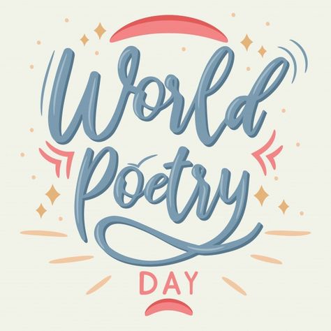 Hand lettering calligraphy world poetry ... | Premium Vector #Freepik #vector #flower #design #hand #education Vector Flower Design, Poetry Calligraphy, World Poetry Day, Poetry Day, How To Write Calligraphy, Lettering Calligraphy, Vector Hand, Girl Wallpaper, Flower Design