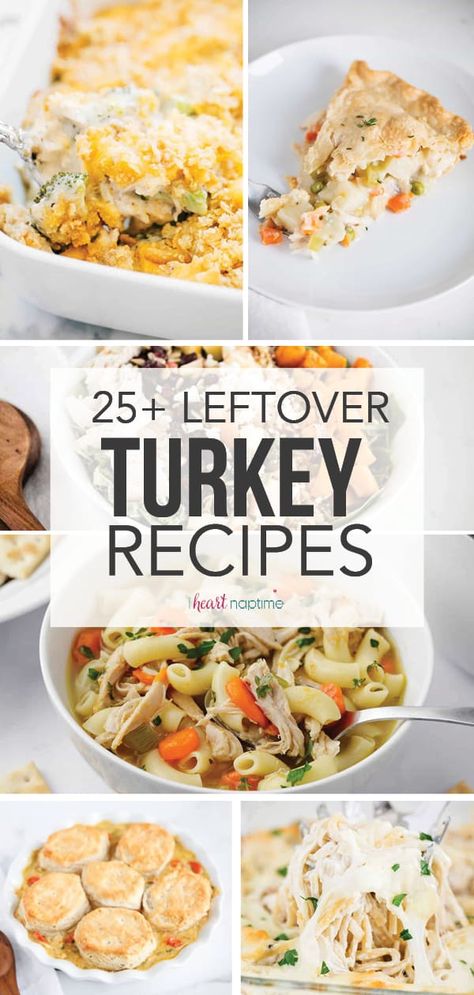 After all your hard work making the perfect turkey, use one of these inventive recipes and make the best of your leftovers. Believe it or not, you may like your leftovers more than your Thanksgiving dinner! Easy Leftover Turkey Recipes, Leftover Turkey Casserole, Leftover Turkey Soup, Turkey Enchiladas, Turkey Leftovers, Turkey Soup Recipe, Turkey Casserole, Thanksgiving Turkey Leftovers, Turkey Salad