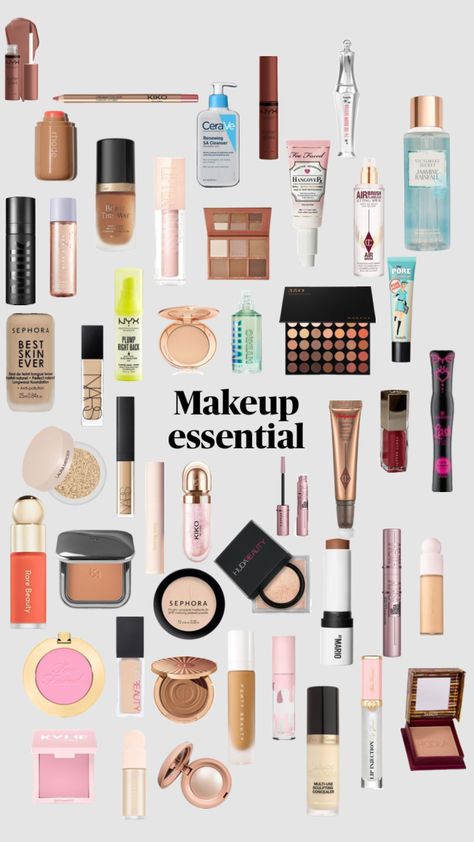 Makeup essential #toofaced #milkmakeup #fentybeauty #rhode Milk Makeup, Fenty Beauty, Makeup Essentials, Makeup, Make Up