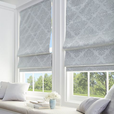 Roman Shades Living Room, Blinds For Windows Living Rooms, Room Darkening Shades, Cordless Roman Shades, Window Treatments Living Room, Blinds Design, Roman Shade, Roman Blind, Bedroom Windows