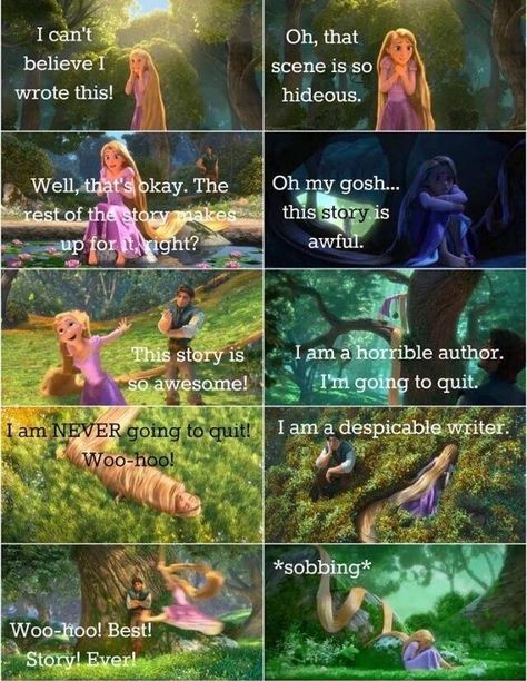 Writers meet Tangled Author Problems, Writing Hacks, Writer Problems, Writer Memes, Writing Problems, Writer Humor, Writing Humor, Writing Memes, A Writer's Life