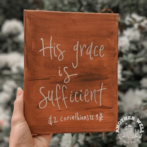 His Grace Is Sufficient, Gods Grace, Christian Living, Verse Of The Day, Christian Life, God Is Good, Verse Quotes, Bible Verses Quotes, Holy Spirit