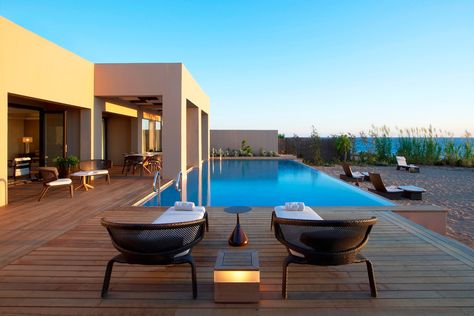 Top 10 Resorts in Greece: Readers’ Choice Awards 2021 | Condé Nast Traveler Resorts In Greece, Greece Resorts, Greece Style, Luxury Collection Hotels, Greece Hotels, Infinity Edge Pool, Interior Stairs, Resort Villa, Beautiful Villas