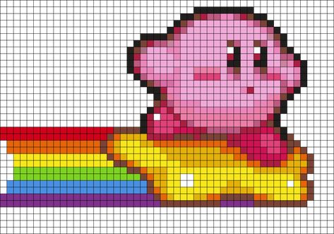 Pink Kandi Patterns | Pink Pony Bead Patterns | Patterns for Kandi Cuffs Kirby Bead Pattern, Kirby Perler Beads Pattern, Kirby Pearl Beads, Kirby Grid Pattern, Kirby Kandi Pattern, Perler Bead Templates Pixel Art, Kirby Cross Stitch Pattern, Kirby Riding Star, Circular Perler Bead Patterns