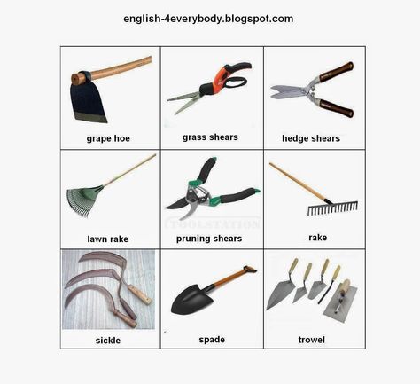 English for beginners: Tools of Agriculture Farm Tools With Names, Farm Tools And Equipment With Names, Farm Tools And Equipment, Agriculture Pictures, Tools Name, Agriculture Tools, Diwali Animation, Farming Tools, Agriculture Photography