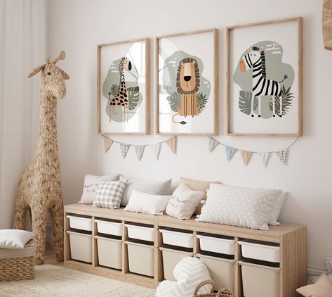 Sage Green Nursery, Jungle Nursery Art, Safari Nursery Wall, Safari Nursery Prints, Gender Neutral Nursery Decor, Safari Animals Nursery, Baby Animal Nursery, Green Nursery, Nursery Decor Neutral