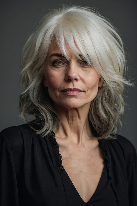 Whether you're attending a formal event or enjoying a casual day out, these long hairstyle inspirations for women over 50 provide timeless beauty and sophistication. Chin Length Hair Styles For Women, Men Over 60, Women In Their 50s, Grey Hair Remedies, Hairstyles Elegant, Short Haircuts For Men, Boys Hairstyles, Older Women's Hairstyles, Haircuts For Medium Length Hair