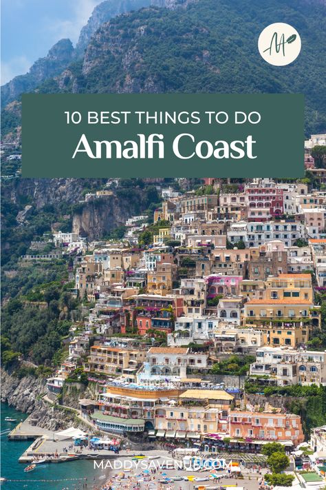 To travel the Amalfi Coast of Italy is an absolute blessing. The iconic stretch of Amalfi coastline is southern Italy’s top travel destination, and a certified UNESCO World Heritage Site! If you are wondering the best things to do in the Amalfi Coast, this guide is for you. via @maddysavenue Things To Do In Amalfi, Almafi Coast Italy, Amalfi Coast Towns, Amalfi Coast Itinerary, Italy Trip Planning, Amalfi Coast Travel, Vacation Itinerary, Positano Italy, Italy Holidays