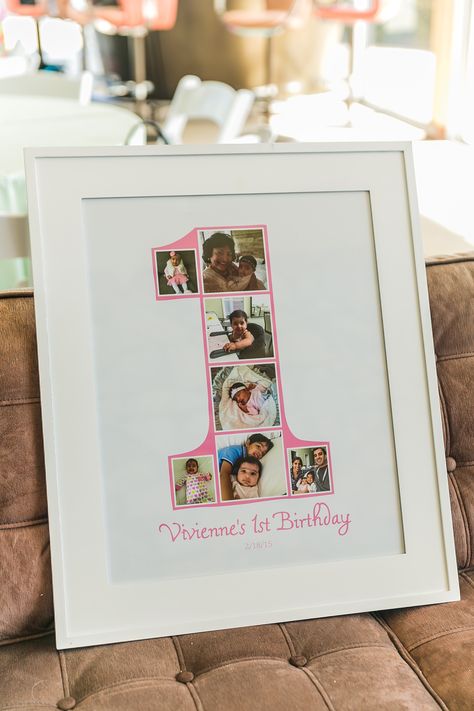 First Birthday Frame, First Birthday Photo Collage, Photobooth Ideas Birthday, Photo Collage Ideas, 1st Birthday Celebration, Eid Favours, Photobooth Ideas, Birthday Photo Collage, First Birthday Photo