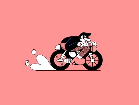 Great work from a designer in the Dribbble community; your best resource to discover and connect with designers worldwide. Motorcycle Animation, Bike Animation, Sports Animation, Notion Cover, Animation Drawing Sketches, Vector Animation, Motorcycle Illustration, Bobber Custom, 2018 Year