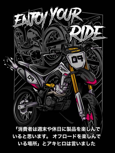 Crf 150 Supermoto Wallpaper, Vector Motor, Motorcycles Logo Design, Kids Tshirt Designs, Design Racing, Yamaha Wr, Motor Mobil, Racing Design, Bull Logo