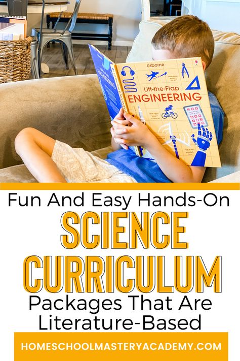 Fun And Easy Hands-On Science Curriculum Packages That Are Literature-Based Homeschool Science Projects, Homeschool Writing Prompts, Homeschool Science Experiments, Homeschool Science Curriculum, Unit Studies Homeschool, Homeschool Lesson Plans, Homeschool Writing, Homeschool Routine, Writing Prompts For Kids