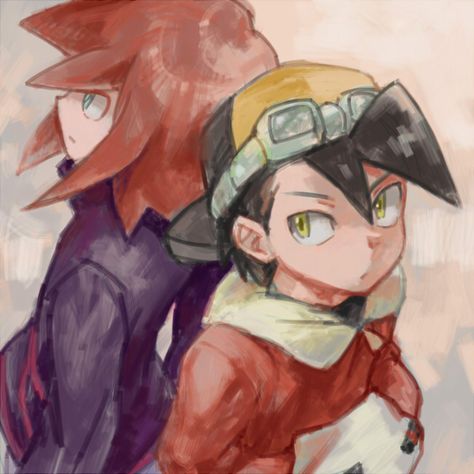 2boys bangs goggles goggles_on_head gold_(pokemon) multiple_boys pokemon pokemon_special redhead silver_(pokemon) yapo_(mess) Ethan Pokemon, Goggles On Head, Pokémon Images, Silver Pokemon, Pokémon Manga, Pokémon Gold And Silver, Pokemon Heart Gold, Gary Oak, Pokemon Silver