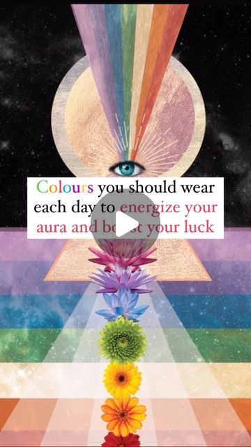 Gaurii Kukreja on Instagram: "🌈✨Colours You Should Wear Each Day To Energize Your Aura And Boost Your Luck✨🌈  Each day of the week is ruled by a particular planet, and what COLOUR CLOTHING you wear each day determines how your aura will be for that particular day.   Wearing the planetary colours on the appointed day serves as an attunement with that energy for good or bad. It is an embodiment of that force. If a planet is in detrimental condition, you would attract those detriments into your attunement.  . . . Follow @Soulmapbygaurii for more 🌈 . . . #astrology #planets #clothes #numerology #remedies #vastutip #vastutips #positivity #growth #lawofattraction #manifestation #auspicious #success #abundance #aura #clothing #prosperity #energy #healing #peace #happiness #affirmation #spiritu Numerology Remedies, Aura Clothing, Astrology Planets, Peace Happiness, Motivational Sticker, Vedic Astrology, Each Day, Energy Healing, Law Of Attraction