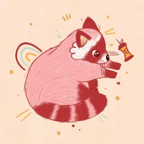 Corn Ball, Raccoon Illustration, Cat Illustrations, Cats Illustration, Cute Art, Advent, Rooster, Animal Lover, Corn