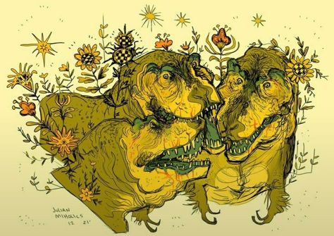 Julian Miholics, Tyrannosaurus Rex, Floral Motifs, Bachelor Party