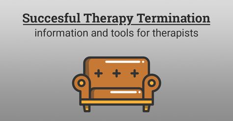 The end of therapy can be a positive experience with a long-lasting impact on both the client and therapist. When successful, termination is an opportunity... Termination Session Therapy, Counseling Termination Activities, Termination Activities For Therapy, Therapy Termination Activities, Ending Therapy, Therapy Termination, Termination Activities, Restoring Marriage, Therapy Skills