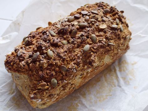 Norwegian Bread Recipes, Nordic Bread Recipe, Rustic No Knead Rosemary Bread, Nordic Seed Bread, Norwegian Bread, Muesli Bread, Mountain Bread, Danish Bread, Whole Wheat Rustic Bread