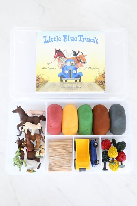 Diy Play Doh, Play Doh Kits, Little Blue Truck, Playdough Activities, Playdough Kits, Blue Truck, Sensory Boxes, Invitation To Play, Diy Holiday Gifts