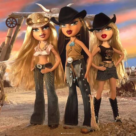 Bratz Halloween Costume, Birthday Blast, Bratz Doll Outfits, Rodeo Girls, Bratz Girls, Cowboy Girl, Traditional Wedding Decor, 2000s Outfits, Valley Of The Dolls