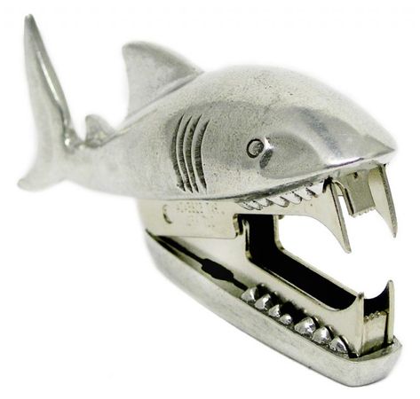 Cool Office Gadgets, Staple Removers, Staple Remover, Office Gadgets, Shark Bites, Objet Design, Cool Office, Dream House Decor, Cool Stuff