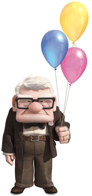 . Old Man From Up, Up Movie Characters, Up Carl Y Ellie, Carl Y Ellie, Carl Fredricksen, Up Pixar, Up The Movie, Up Halloween Costumes, Disney Clipart