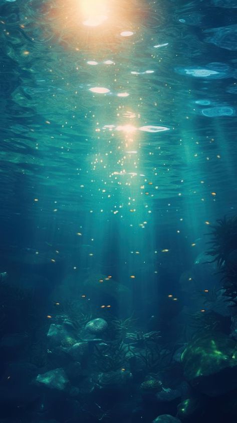 Download free image of Underwater sunlight sea outdoors. about retro underwater, abyss, aesthetic, aesthtic, and animal wildlife 13600334 Sunlight Zone Ocean, Aesthetic Underwater Wallpaper, Underwater Background Drawing, Underwater Looking Up, Underwater Wallpaper Aesthetic, Water Background Aesthetic, Ocean Art Aesthetic, Underwater Sunlight, Abyss Aesthetic