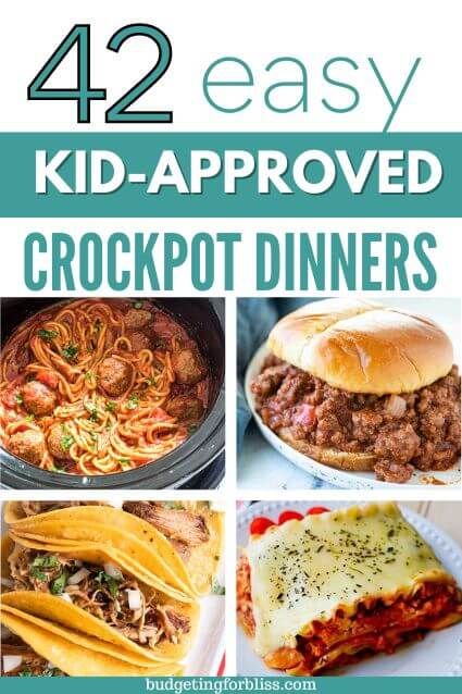 Looking for simple no-fuss meals for busy school nights? Try these 42 easy kid-approved crockpot dinners that are not only delicious but perfect for picky eaters. Family Crockpot Meals Dinners Healthy, Crockpot Recipes For Busy Moms, Slow Cooker Meals For Picky Eaters, Healthier Dinner Recipes For Picky Eaters, Crockpot Meal For Picky Eaters, Crockpot Meals For Big Families, Busy School Night Meals, Crockpot For Picky Eaters, Back To School Crockpot Meals