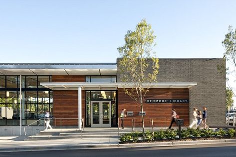 Public Library Design, Commercial Design Exterior, Retail Architecture, Library Architecture, Modern Library, Casa Patio, Clinic Design, Library Design, Building Exterior