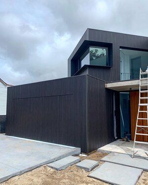 Wall Cladding Melbourne - Architectural Cladding Australia House Exterior Cladding, Roof Cladding, Exterior Wall Cladding, Cladding Design, External Cladding, Aluminium Cladding, House Cladding, Contemporary House Exterior, Townhouse Designs