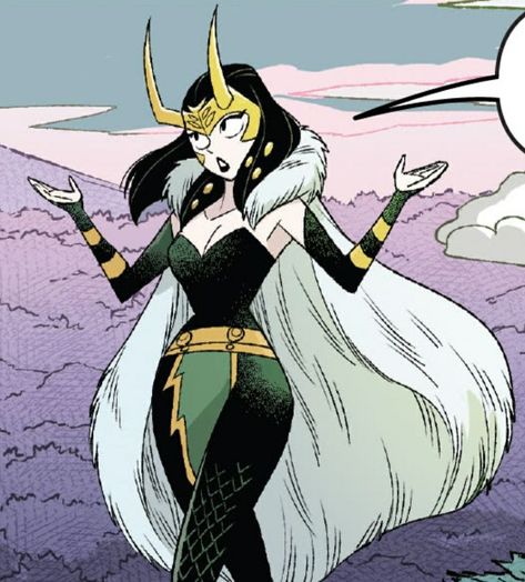 Female Loki Comic, Lady Loki Art, Double Trouble Loki, Lady Loki Comic, Lady Loki Fanart, Thor And Loki Double Trouble, Fem Loki, Loki Design, Thor Design