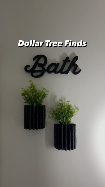 Dollar Tree Wall Decor Diy, Plant Decor Diy, Diy Plant Decor, Dollar Tree Wall Decor, Dollar Tree Home Decor, Wall Decor Diy, Tree Home Decor, Packing Hacks Clothes, Dollar Tree Finds