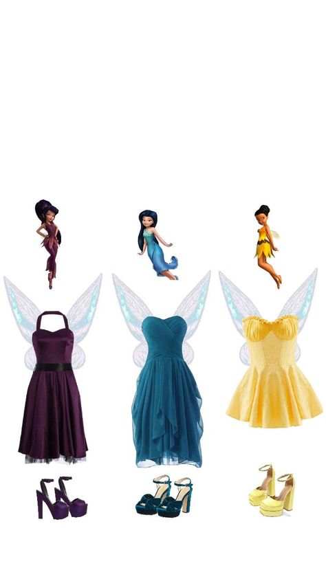 Tinkerbell Halloween Costume, Tinkerbell Outfit, Pokemon Halloween Costume, Tinkerbell Costume, Friend Costumes, Tinker Bell Costume, Pokemon Halloween, Matching Halloween Costumes, Classy Halloween Costumes