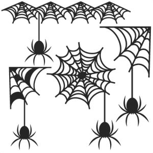 Miss Kate Cuttables Spider Set Halloweenpyssel Barn, Spider Web Tattoo, Scrapbook Images, Cute Svg, Spider Art, Cricut Halloween, Halloween Silhouettes, Halloween Drawings, Halloween Diy Crafts