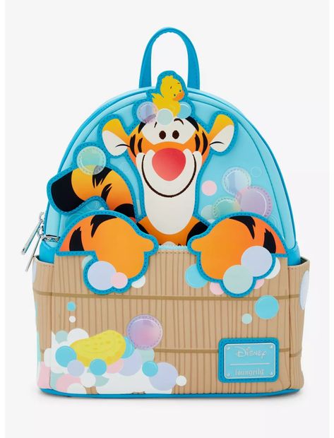 Loungefly Disney Winnie the Pooh Tigger Bathtime Mini Backpack — BoxLunch Exclusive Winnie The Pooh Loungefly Backpack, Winnie The Pooh Gifts, Funny Backpacks, Disneyland Backpack, Loungefly Collection, Lounge Fly, Disney Purses, Loungefly Purse, Loungefly Mini Backpack