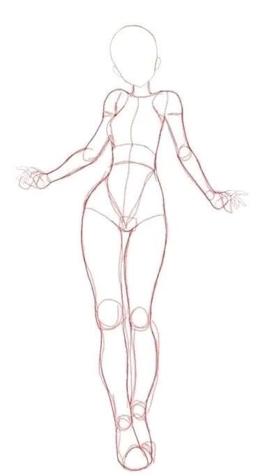 Lakaran Fesyen, Lukisan Comel, Human Body Drawing, Body Shape Drawing, Siluete Umane, Body Drawing Tutorial, Body Sketches, Body Reference Drawing, Body Pose Drawing