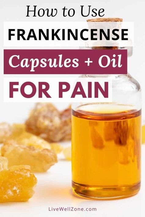 When it comes to essential oils for pain and inflammation, frankincense or boswellia, is one of the most researched. This article explains which variety of frankincense is best for pain relief, the benefits of frankincense for inflammation and how to use frankincense extract essential oil as a natural remedy for pain. Frankensence Oil Uses, Hip Pain Relief Remedies, Essential Oils For Shingles, Benefits Of Frankincense Oil, Benefits Of Frankincense, Frankincense Essential Oil Benefits, Essential Oils For Inflammation, Frankincense Essential Oil Uses, Pain Relief Essential Oils