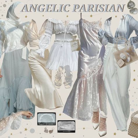 ➸ sarina ✦⋆ on Instagram: “Angelcore × parisian 🕊🪞🤍💌” Fairycore Clothes, Cute Grunge, Grunge Fairycore, Style Bundle, Siluete Umane, Accessories Style, Outfit Look, Mystery Box, Clothes And Accessories