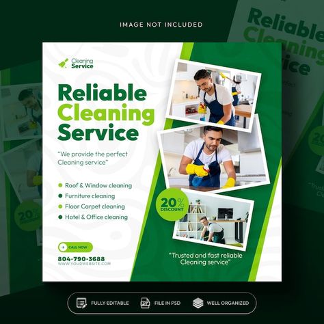 Free PSD cleaning service square flyer s... | Free Psd #Freepik #freepsd #cleaning-post #cleaning-flyer #cleaning-poster #clean Cleaning Service Poster, Cleaning Service Social Media Posts, Cleaning Poster Design, Services Poster Design, Cleaning Service Flyer Design, Cleaning Poster, Services Flyer Design, Service Flyer Design, Clean Hygiene