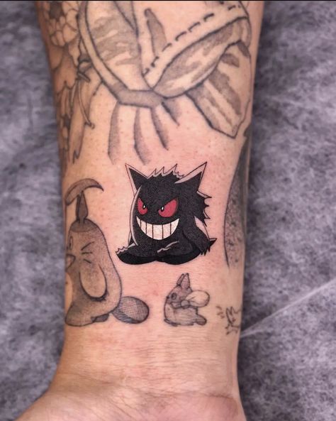 Goku Kamehameha Tattoo, Juggernog Tattoo, Ash Ketchum Tattoo, Charizard Tattoo Design, Nostalgia Tattoo Ideas, Shy Guy Tattoo, Csgo Tattoo, Gengar Tattoo Design, Sonic Tattoo Ideas