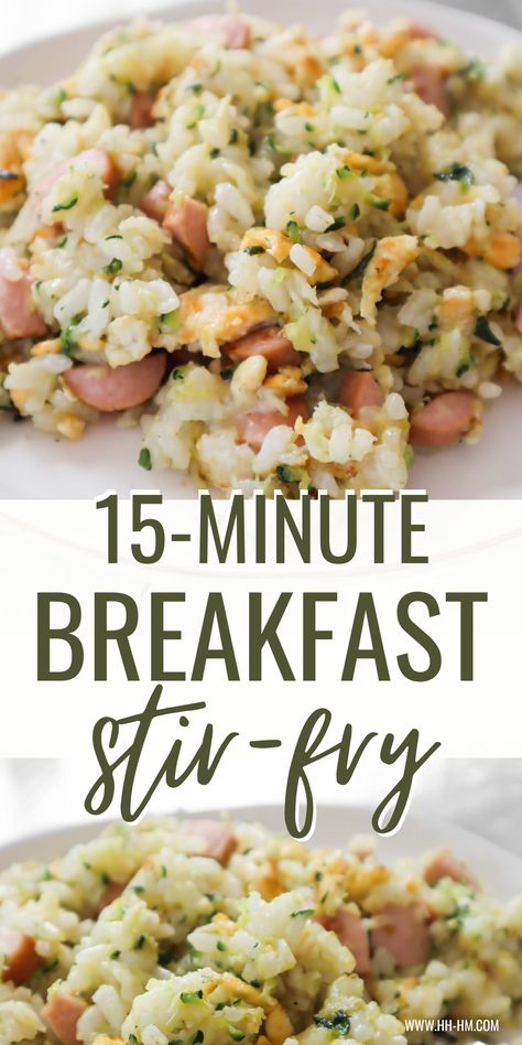 Eggs And Vegetables, Breakfast Fried Rice, Fried Rice With Egg, Easy Breakfast Ideas, Stir Fry Ingredients, Fried Breakfast, Clean Eating Lunch, Easy Stir Fry, Clean Eating Recipes For Dinner