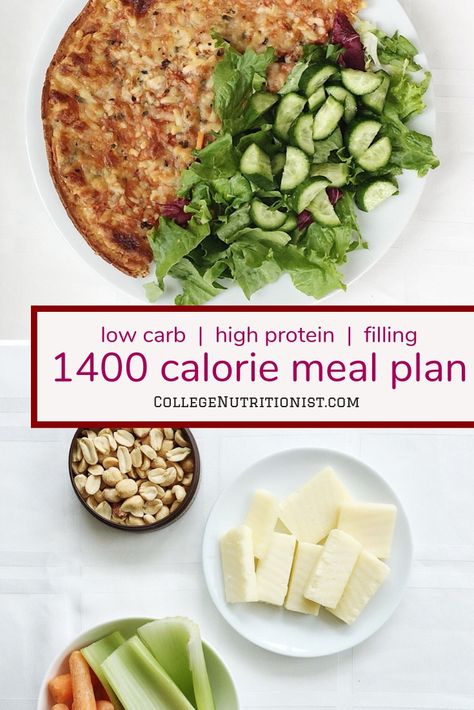 1400 Calorie High Protein, Low Carb Meal Plan with Pizza — The College Nutritionist 1400 Calorie Meal Plan, 1500 Calorie Meal Plan, High Protein Meal Plan, College Nutritionist, Protein Meal Plan, Lunch Box Bento, Menu Simple, High Protein Meal Prep, Low Carb Meal Prep