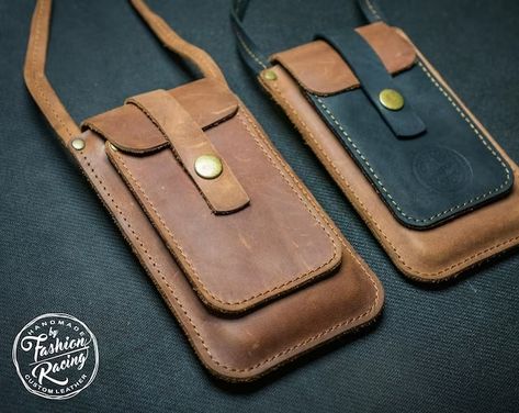 FashionRacing - Etsy Spain Mobile Leather Bag, Womens Crossbody Bag Casual, Leather Duffle Bag Men, Leather Mobile Phone Bag, Leather Phone Bag, Leather Phone Pouch, Iphone Bag, Mobile Bag, Leather Bag Design