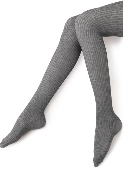 The reinforced sole of these ribbed tights stands up to wear with more rugged footwear as you stomp out your style statement. Recycled polyester/polyamide/viscose/elastane   Hand wash, dry flat   Made in Italy Toeless Tights, Ribbed Tights, Green Tights, Grey Tights, Feminine Casual, Wool Tights, Pink Tights, Polka Dot Socks, Cotton Tights