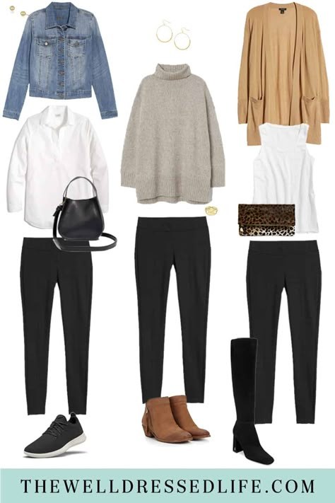 How to Wear Black Leggings via @https://www.pinterest.com/megkristel/ Best Work Leggings, Black Leggings Outfit Fall Work, Black Legging Outfits Fall, How To Wear All Black Outfit, How To Style Leggings For Work, Leggings Work Outfit Winter, Black Leggings Fall Outfit, How To Wear Black Leggings, Black Leggings Winter Outfit